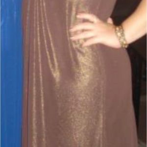 Brown shimmery dress/gown